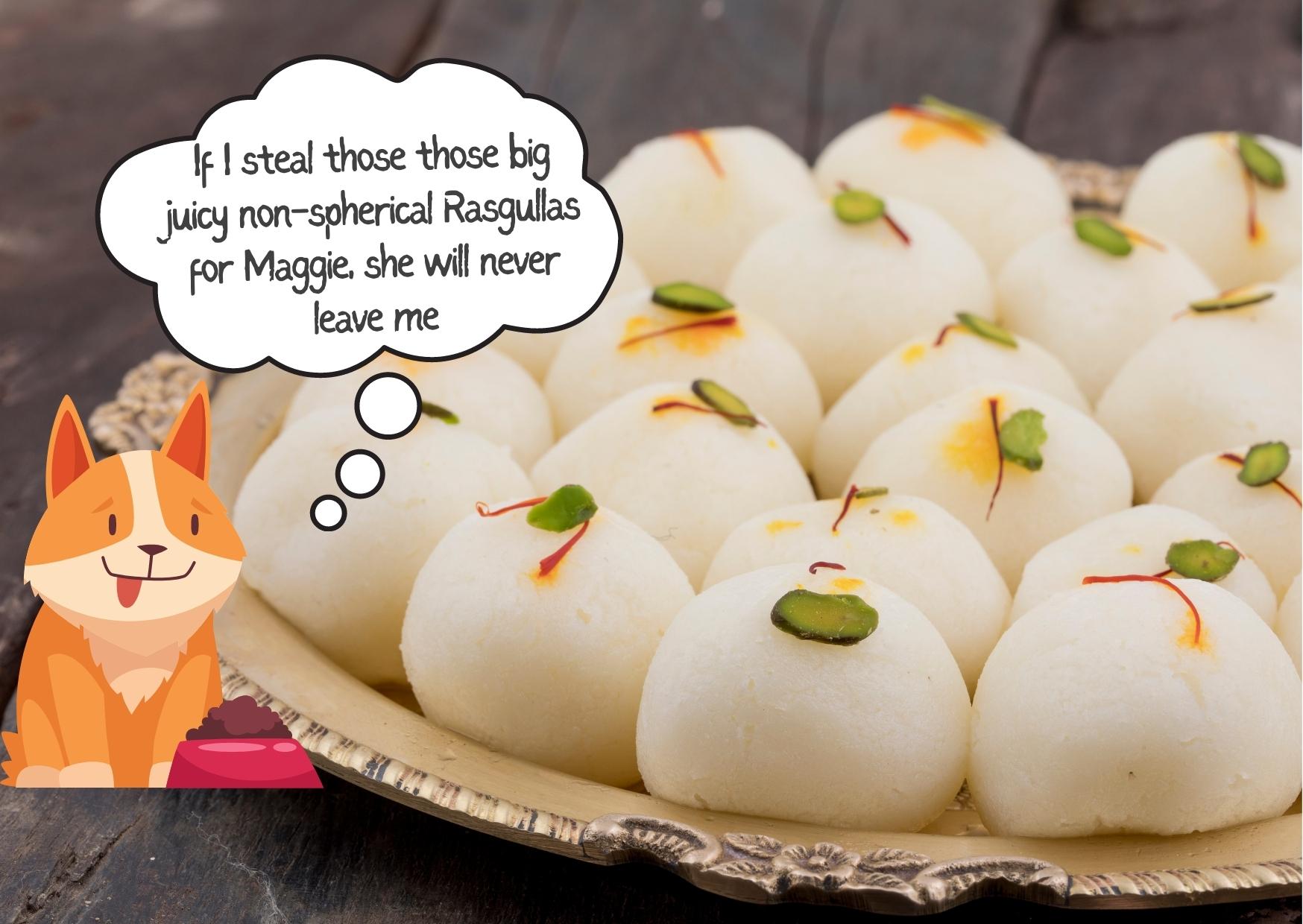 Art of eating Rasgulla